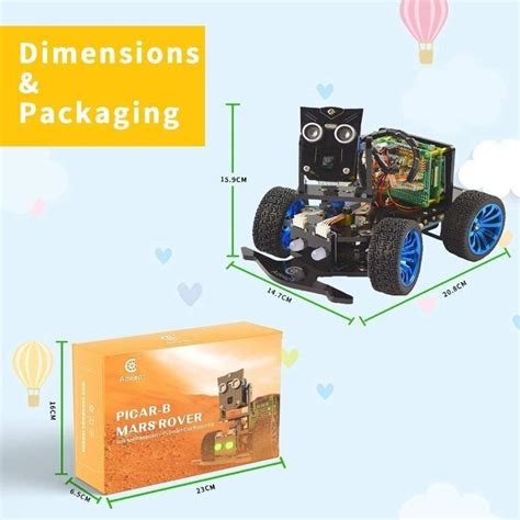 Instock Adeept Mars Rover Picar B Wireless Smart Robot Car Kit For