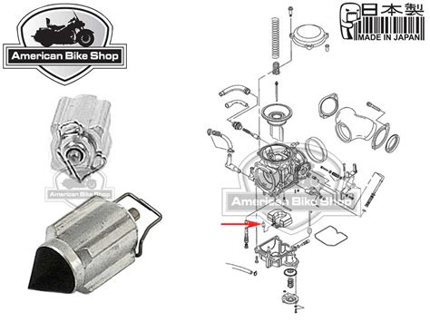 American Bike Shop Carburateur Keihin Cv Onderdelen Keihin