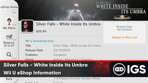 Silver Falls White Inside Its Umbra Wii U Eshop Information Youtube