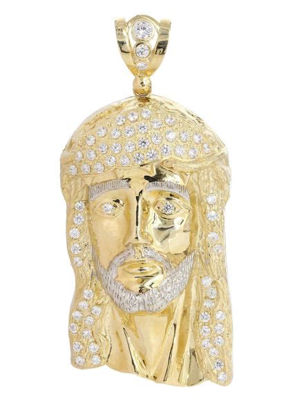 Jesus Piece - Quality 10k Gold Jesus Pendant – FrostNYC