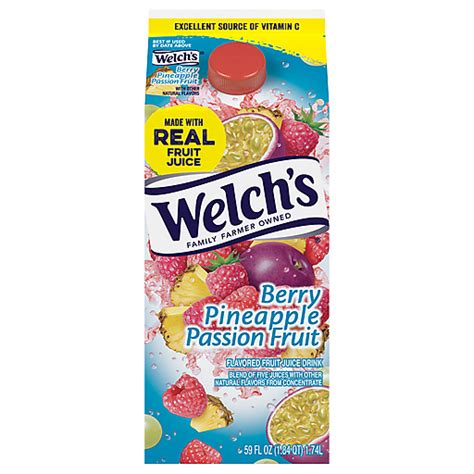 Welch S Fruit Juice Drink Berry Pineapple Passion Fruit Fl Oz