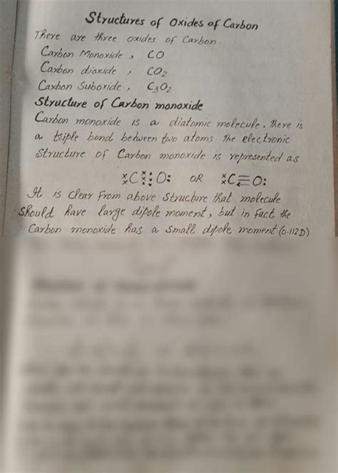 SOLUTION: Structure of oxides of carbon - Studypool