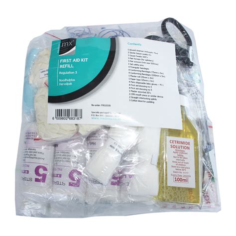 Mx First Aid Kit Regulation Refill Medinox Uk