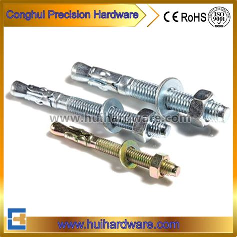 M M High Strength Zinc Plated Through Bolt Wedge Anchor China