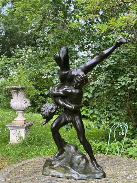 Proantic Jef Lambeaux Les Lutteurs Sculpture En Bronz