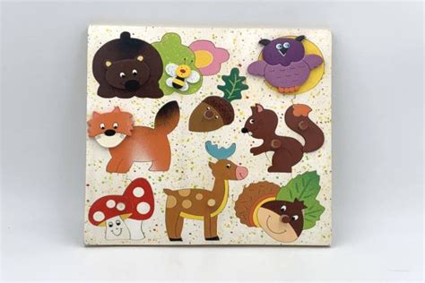 Puzzle Dencastrement Animaux De La For T Lady Cocotte