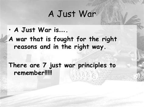 Just War Theory