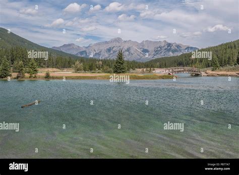 Cascade Pond Banff National Park Alberta Canada Stock Photo Alamy