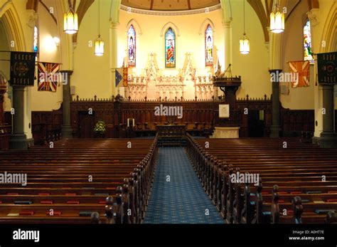 Church cathedral interior, Melbourne, Victoria, Australia Stock Photo ...