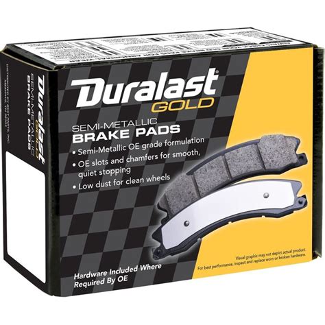 Duralast Gold Semi Metallic Brake Pads Dg