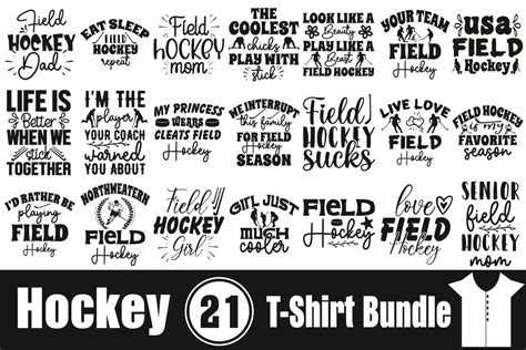 Hockey T Shirt Bundle Graphic By Graphixee Creative Fabrica