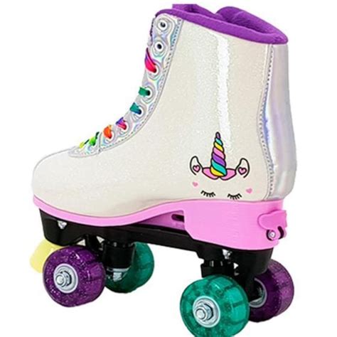 Patins Fênix Unicórnio RL 08 Luz LED Squad Ajustável Infantil