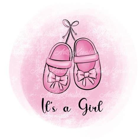 Its A Girl Baby Shower Clip Art