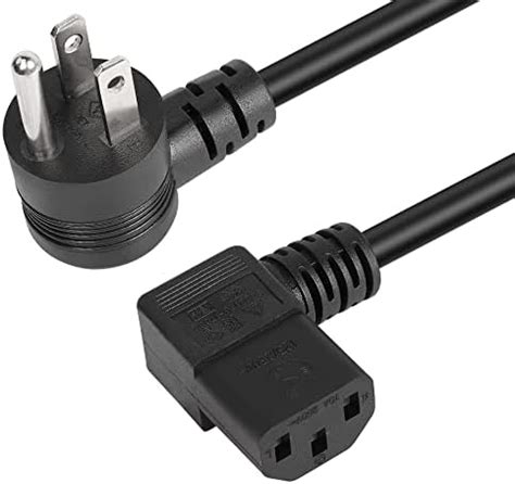 Amazon Gelrhonr Degrees Prong Ac To Iec C Power Cord A