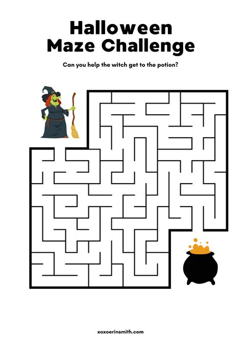 Printable Halloween Mazes