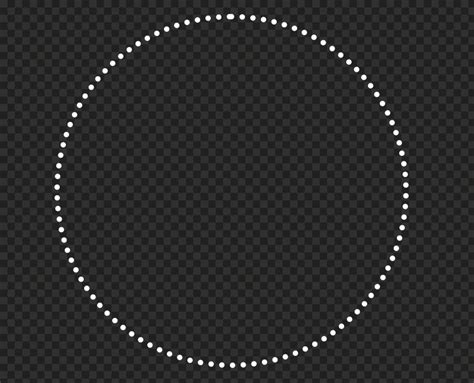 Hd Dotted White Circle Transparent Png Citypng