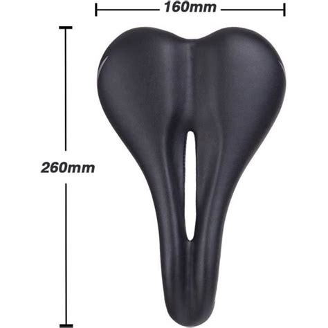 Selle de Vélo Siège de Vélo Creux et Ergonomique Selle de Vélo Large