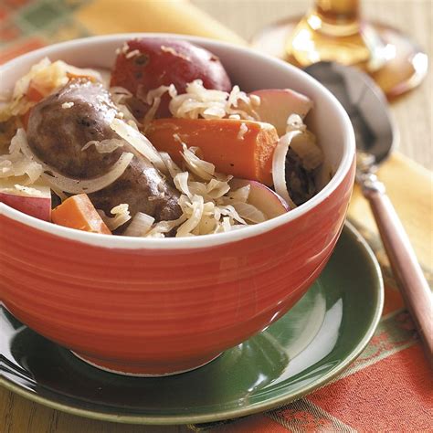 Sausage Sauerkraut Supper Recipe Taste Of Home