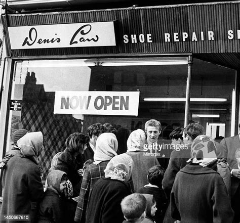 Denis Law Of Manchester United Opens His Shoe Repair Shop In Moston News Photo Getty Images