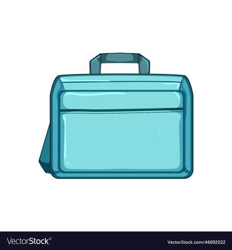 Business laptop bag cartoon Royalty Free Vector Image