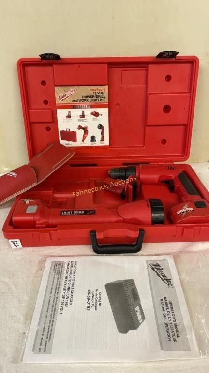 Milwaukee cordless driver drill and light | Live and Online Auctions on ...