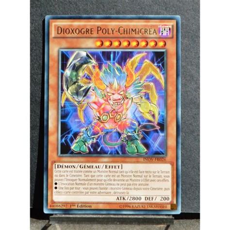 Carte YU GI OH INOV FR026 Dioxogre Poly chimicréa NEUF FR Cdiscount