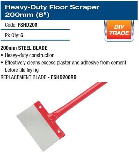 Heavy Duty Floor Scraper 200mm 8inch Sydney Ceramic Tile Wizards