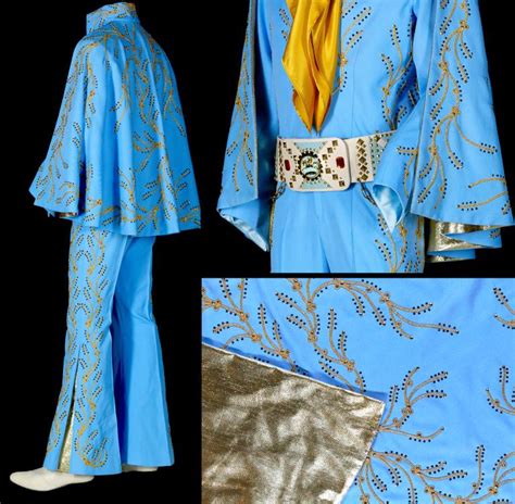 Elvis Costumes Blue Jumpsuit And Cape National Film And Sound Archive Of Australia