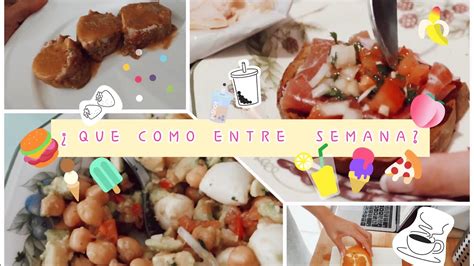 ¿quÉ Como Entre Semana Muchas Recetas Sanas Y Ricas Srtateran Youtube