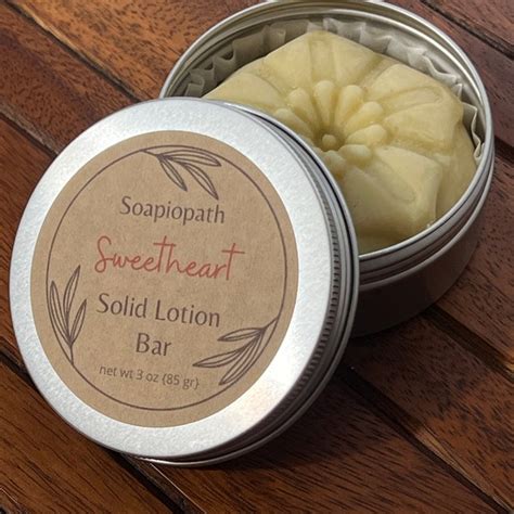 Solid Lotion Bar Etsy