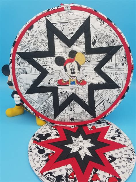 2 Pc Mickey Mouse Trivet Set Disney Hot Pads Disney For The Etsy