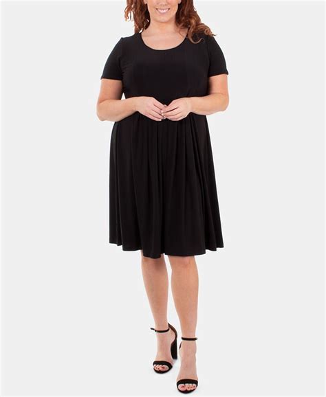 Ny Collection Plus Size Pleated Dress Macy S