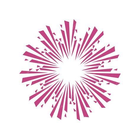 Pink Burst Firework Vector Burst Festival Celebration Firework Explosion Png And Vector With