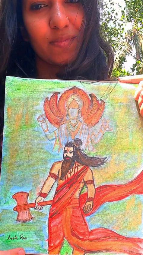 Lord Parshuram Painting By Leela Rao Painting Art Lord