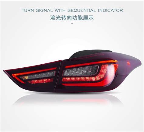 FOR HYUNDAI ELANTRA AVANTE MD 2011 2016 LED TAIL LAMP ZHEJIANG