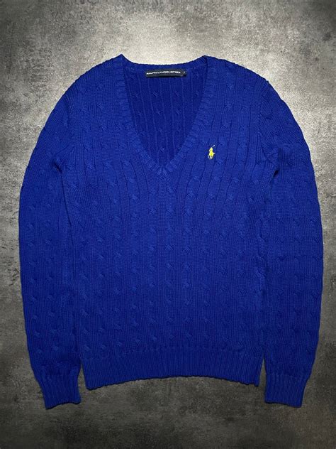 Ralph Lauren 💥offers💥ralph Lauren Blue Braid Sweater Knit Hype Streetwear Grailed