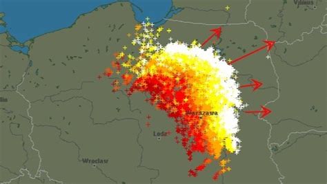 Mapa Burzowa Polska Gdzie Jest Burza Radar Burzowa Online Mapa