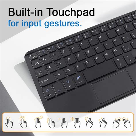 Wireless Bluetooth Touchpad Keyboard for Phone / Tablet / Laptop