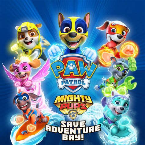 Paw Patrol Mighty Pups Save Adventure Bay Box Shot For Playstation