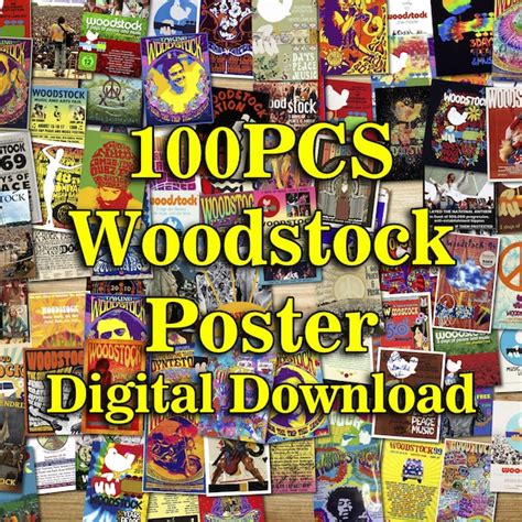 Woodstock Poster Etsy