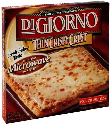 Digiorno Thin Crispy Crust Four Cheese Pizza 9 Oz Nutrition