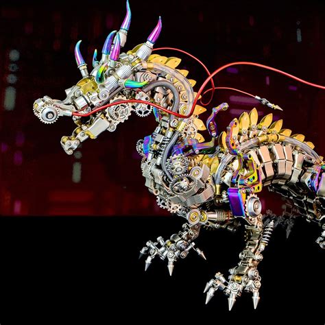 An Incredible Piece Metal Dragon Model