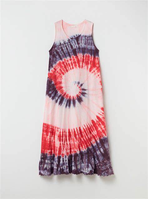 Ripley Vestido Sfera Largo Tie Dye Con Tirantes Anchos