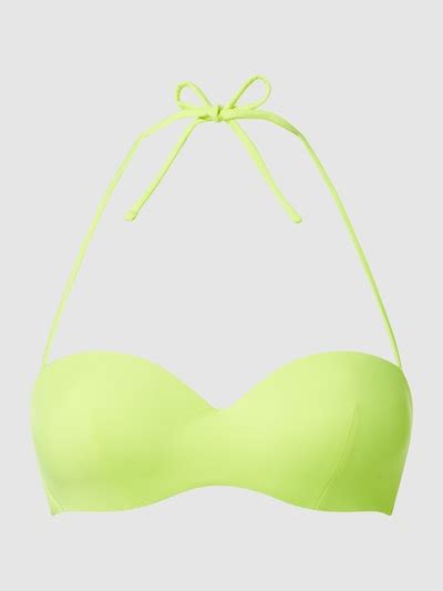 Guess Bikini Oberteil In Bandeau Form Neon Gelb Online Kaufen