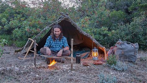 Bushcraft Wild Camping Making Double Side Grill Burgers Sage And Thyme Tea St Wilderness