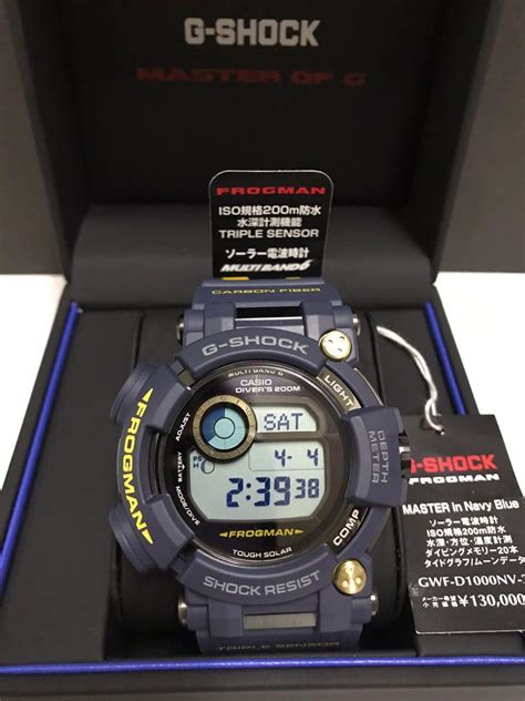 Casio G-Shock Navy Blue Master of G Series GWF-D1000NV-2JF (JAPAN SET - NOS), Men's Fashion ...