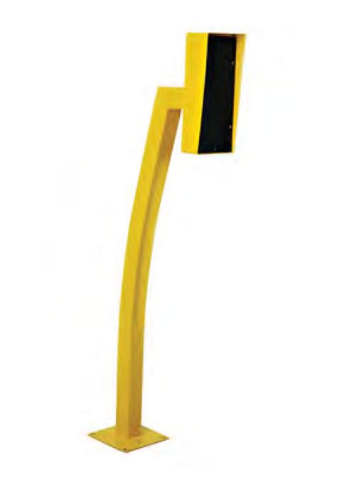 Bollard04y 134m Bollard Curved Neck With Rainhood Yellow