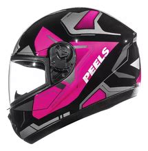 Capacete Peels Spike Lup Preto E Rosa SBS Motos