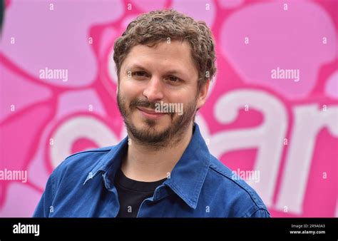 Michael Cera arrives at a photo call for "Barbie," Sunday, June 25, 2023, at the Four Seasons ...