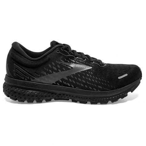 Brooks Mens Ghost 13 Black Running Shoes Wide Fit BMC Sports